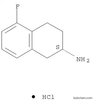 Molecular Structure of 173996-43-5 (5-FLUORO-1,2,3,4-TETRAHYDRO-NAPHTHALEN-2-YLAMINE HYDROCHLORIDE)